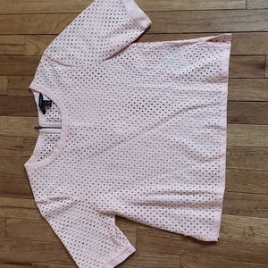 Banana Republic peachy / light pink preppy  crop top